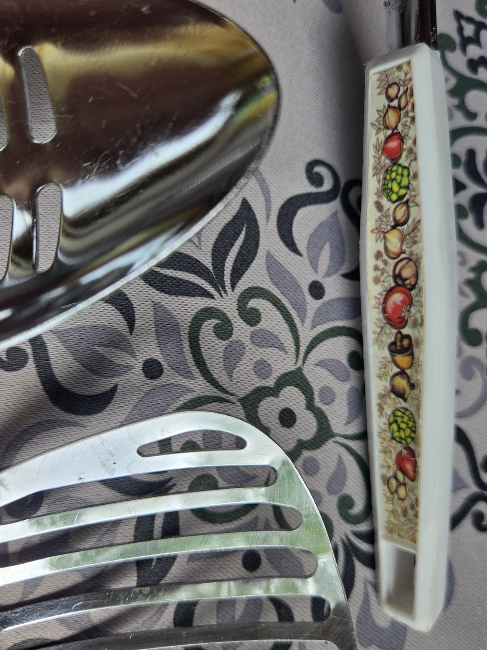 Ekco Spice Of Life Print Kitchen Utensils - Set Of 5 - Picture 7 of 12